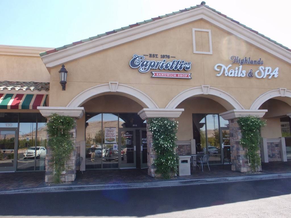 Capriottis Sandwich Shop | restaurant | 11350 Southern Highlands Pkwy, Las Vegas, NV 89141, USA | 7023632277 OR +1 702-363-2277