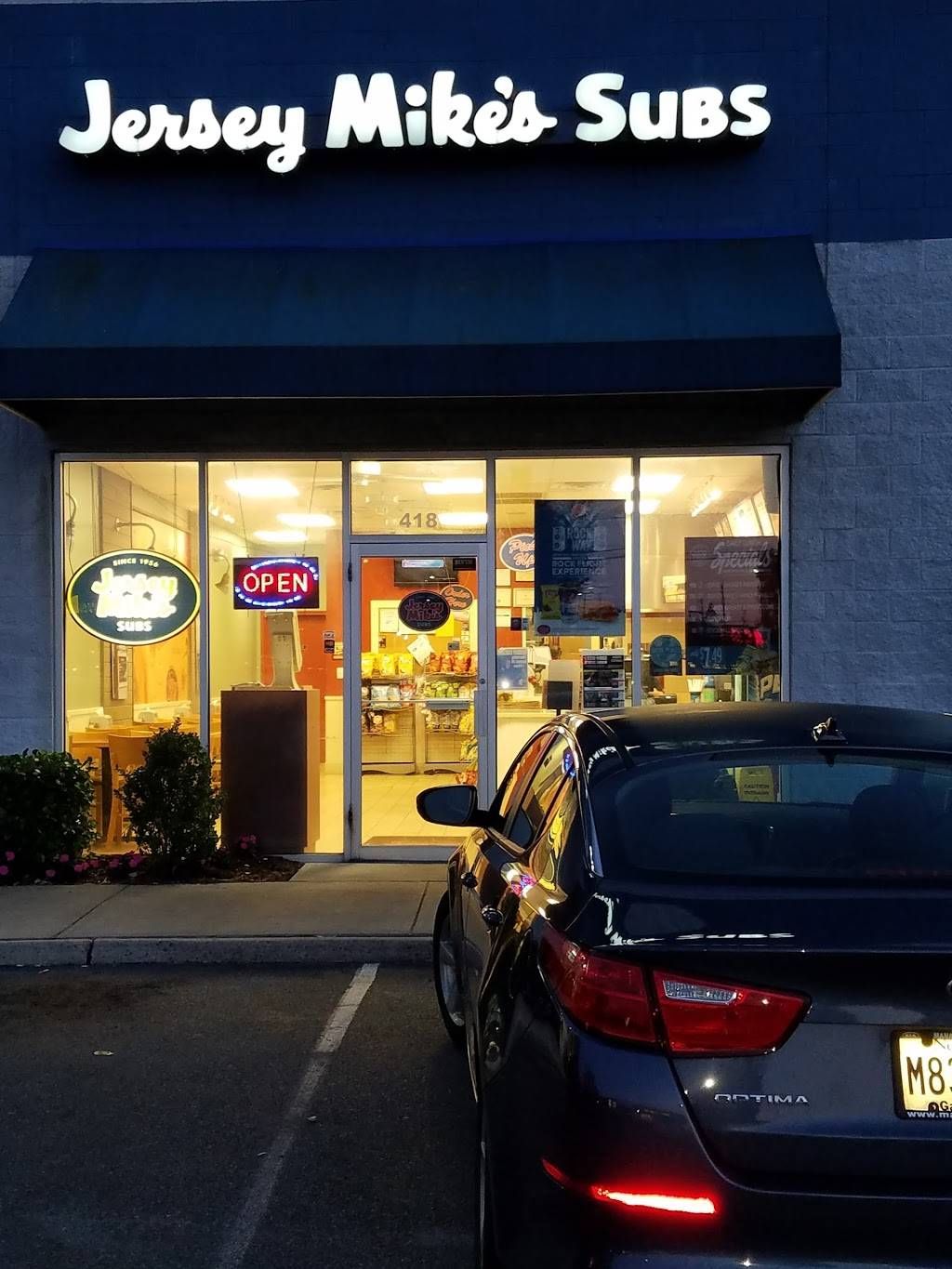Jersey Mikes Subs | meal takeaway | 418 Rt. 9 South, Little Egg Harbor Township, NJ 08087, USA | 6092945300 OR +1 609-294-5300