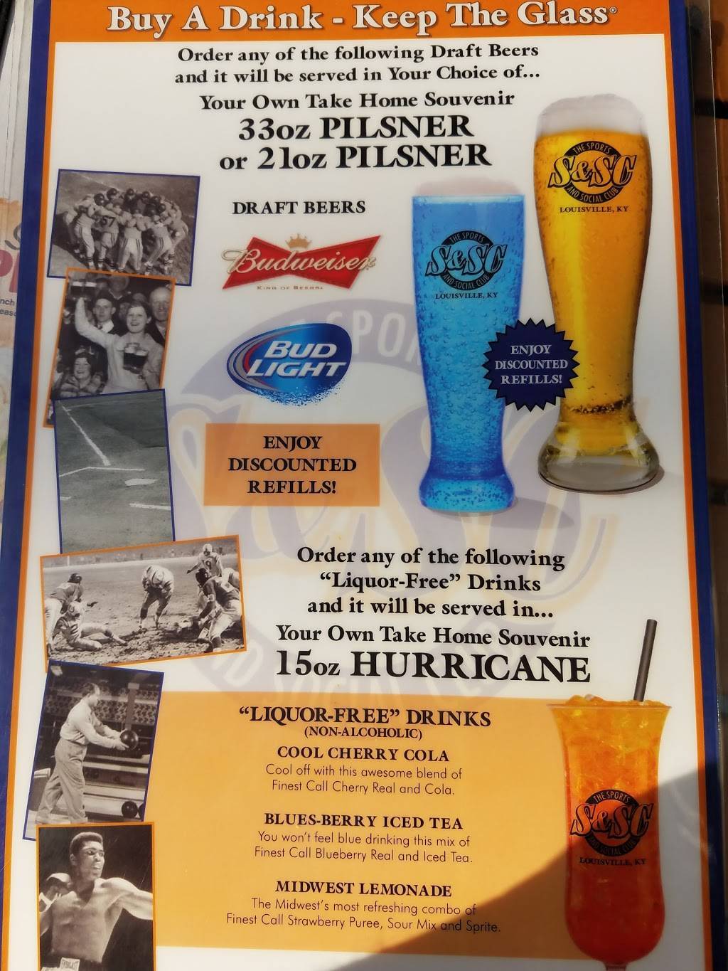 S & SC Sportsbar | restaurant | 427 S 4th St, Louisville, KY 40202, USA | 5025681400 OR +1 502-568-1400