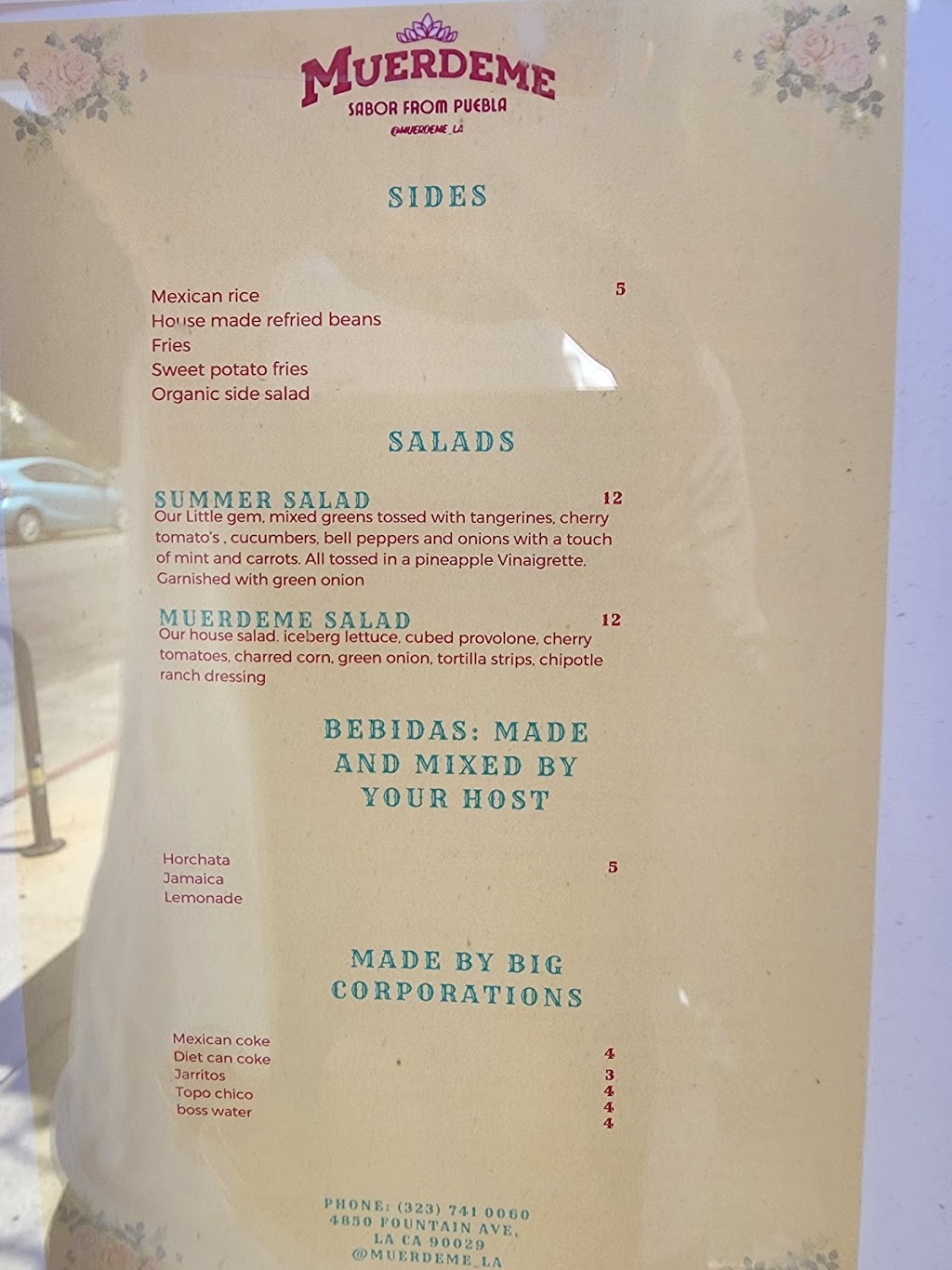 Muerdeme Sabor from Puebla | restaurant | 4850 Fountain Ave, Los Angeles, CA 90029, USA | 3237410060 OR +1 323-741-0060