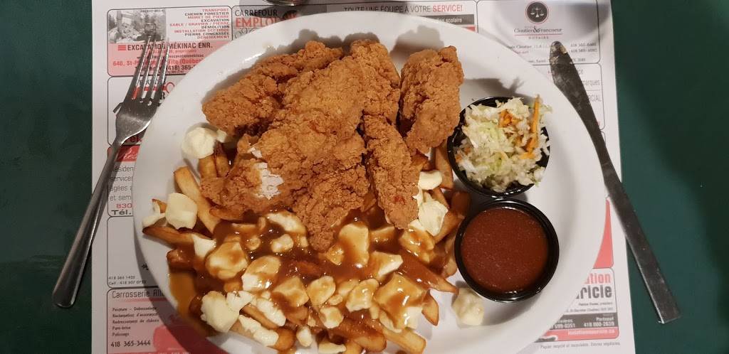 Restaurant Le Villageois | restaurant | 571 Rue Notre Dame, Charette, QC G0X 1E0, Canada | 8192215620 OR +1 819-221-5620