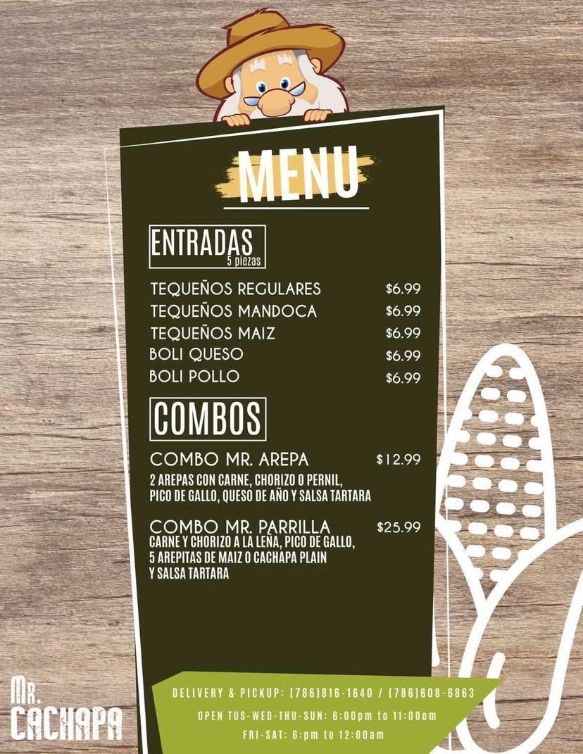 Mr Cachapa Kendall | restaurant | 12005 SW 129th Ct #101-9, Miami, FL 33186, USA | 7869094747 OR +1 786-909-4747