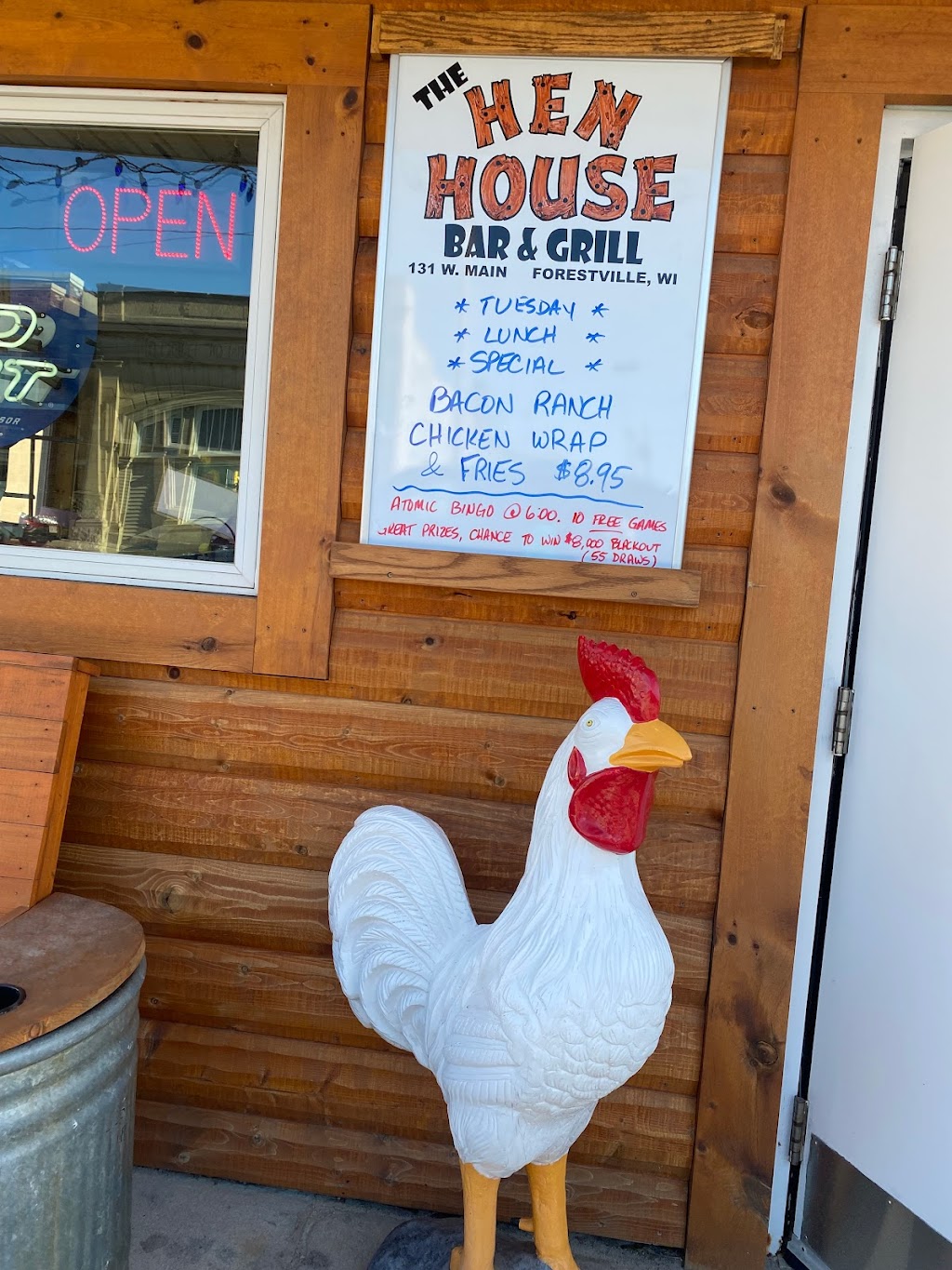 The Hen House Bar and Grill | restaurant | 131 W Main St, Forestville, WI 54213, USA | 9208566950 OR +1 920-856-6950