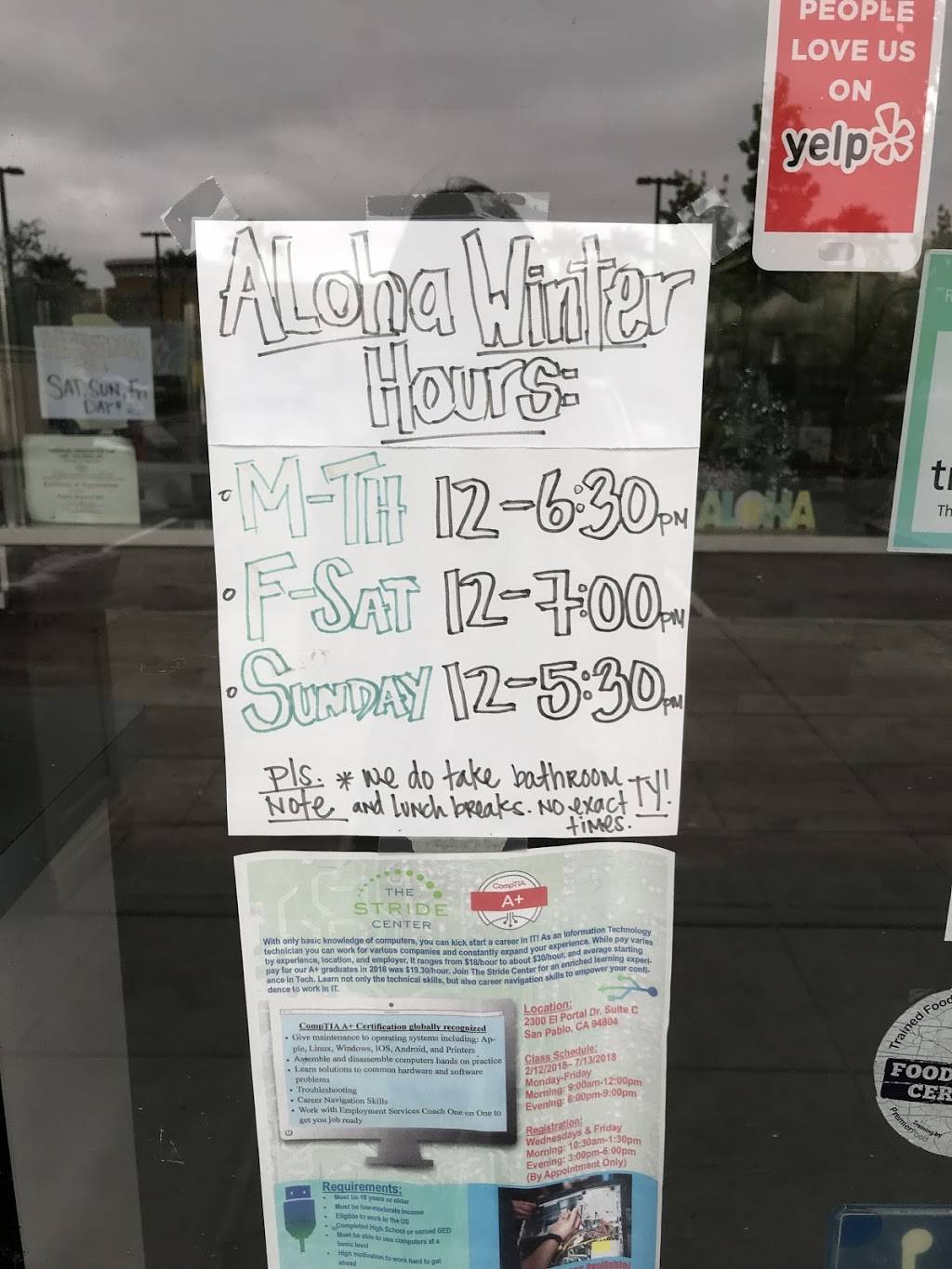 Aloha Pure Water Shaved Ice | restaurant | 2300 El Portal Dr k, San Pablo, CA 94806, USA | 5104235423 OR +1 510-423-5423