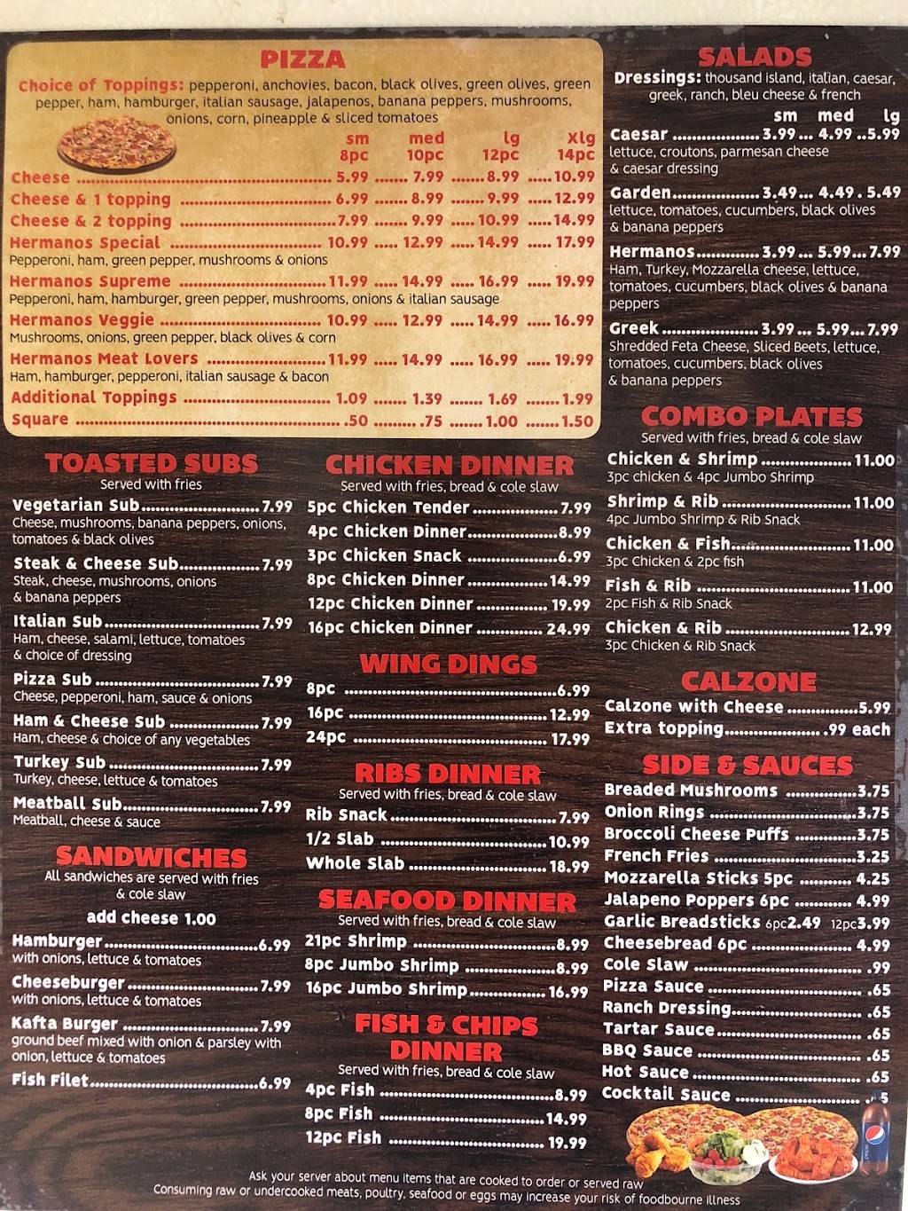 Hermanos Pizza | restaurant | 18618 Eureka Rd, Southgate, MI 48195, USA | 7342508129 OR +1 734-250-8129