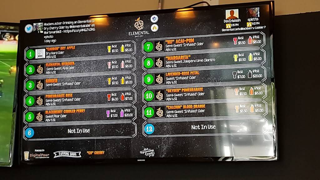 Elemental Cider Co. | restaurant | 6015 180th St NE #101, Arlington, WA 98223, USA | 3602948518 OR +1 360-294-8518