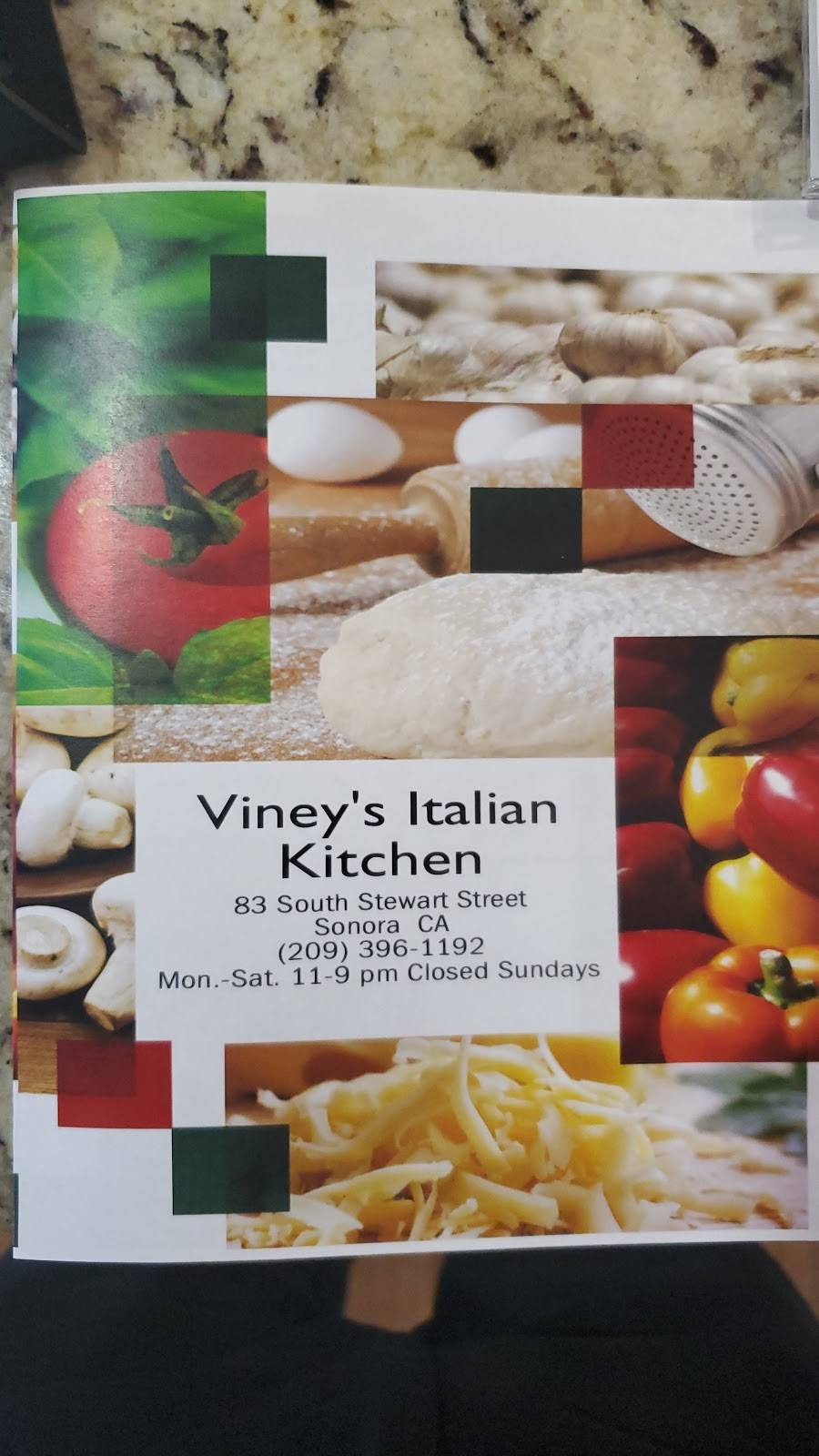 Vineys Italian Kitchen | restaurant | 83 S Stewart St, Sonora, CA 95370, USA | 2093961192 OR +1 209-396-1192
