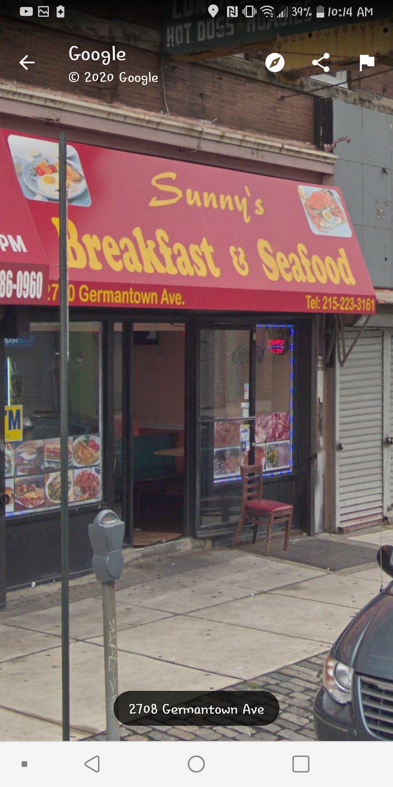 Sunnys Breakfast & Seafood | meal takeaway | 2710 Germantown Ave, Philadelphia, PA 19133, USA | 2152233161 OR +1 215-223-3161