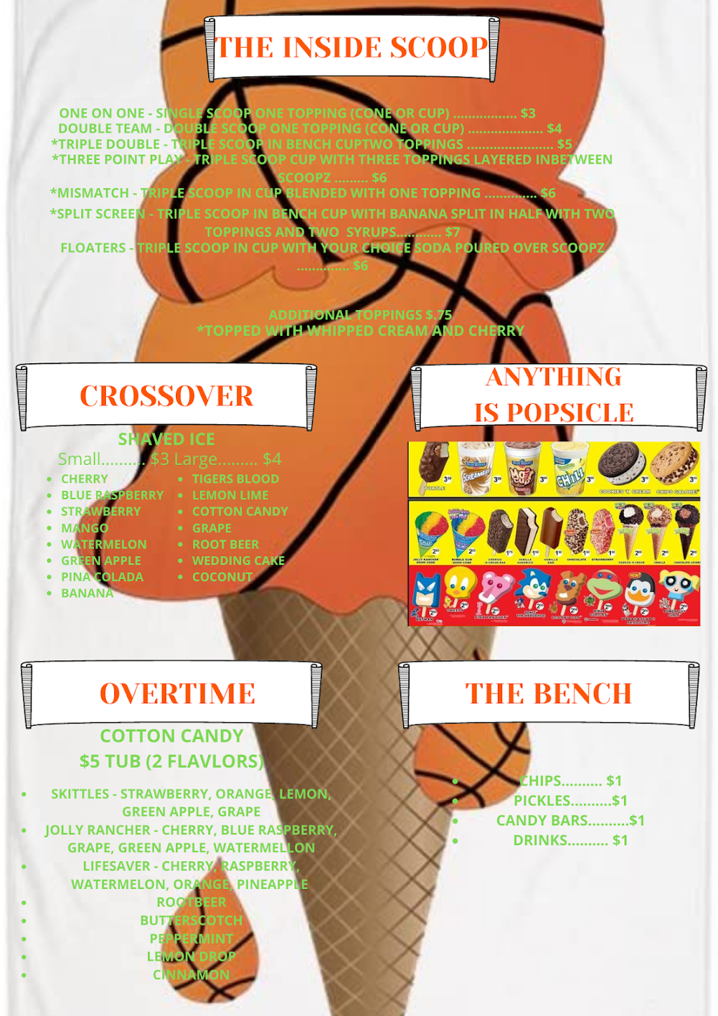 Scoopz & Hoopz LLC | restaurant | 4626 Tewkesbury Rd, Charlotte, NC 28269, USA | 9804582296 OR +1 980-458-2296