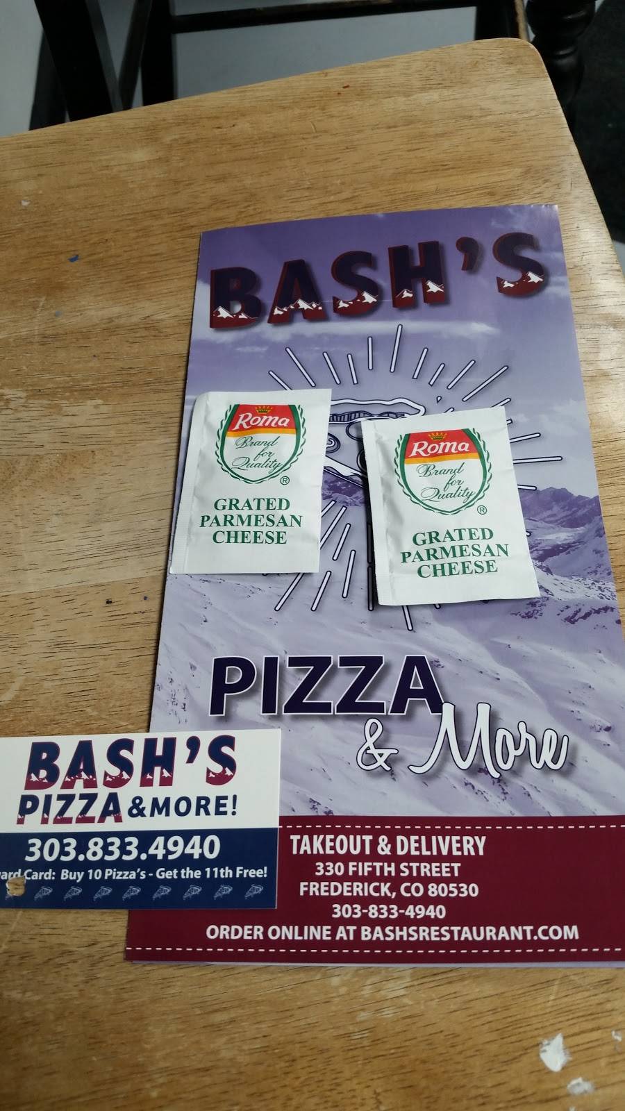 Bashs Pizza | meal delivery | 330 Fifth St, Frederick, CO 80530, USA | 3038334940 OR +1 303-833-4940