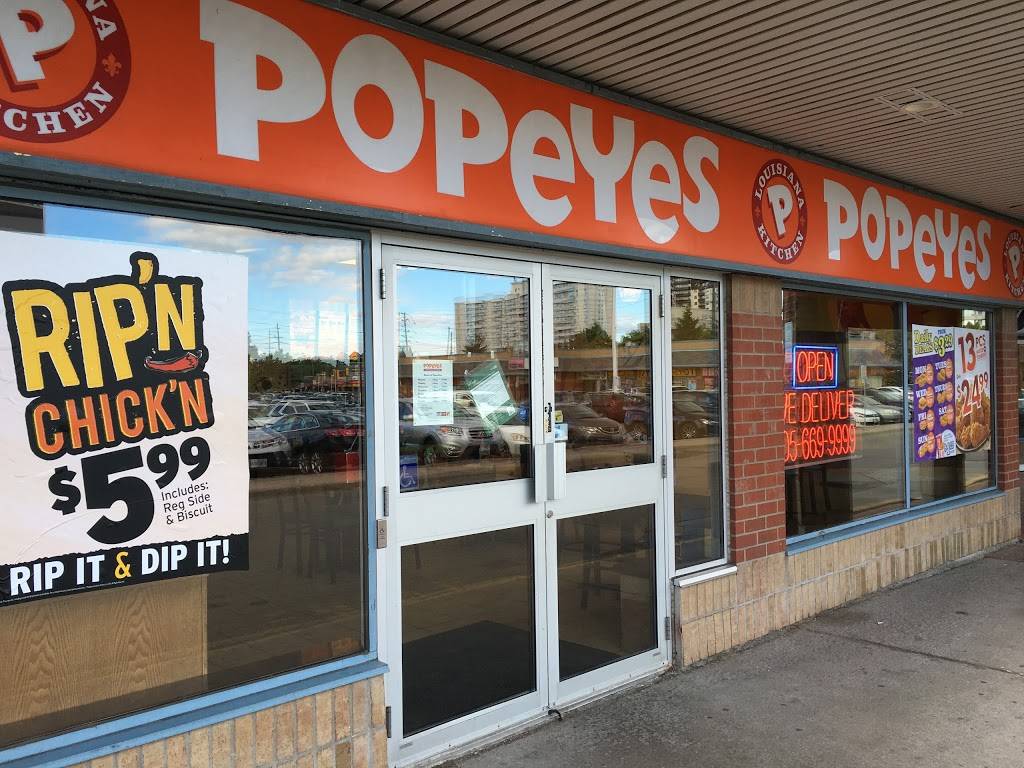 Popeyes Louisiana Kitchen | restaurant | 800 Steeles Ave W B9, Thornhill, ON L4J 7L2, Canada | 9056699999 OR +1 905-669-9999