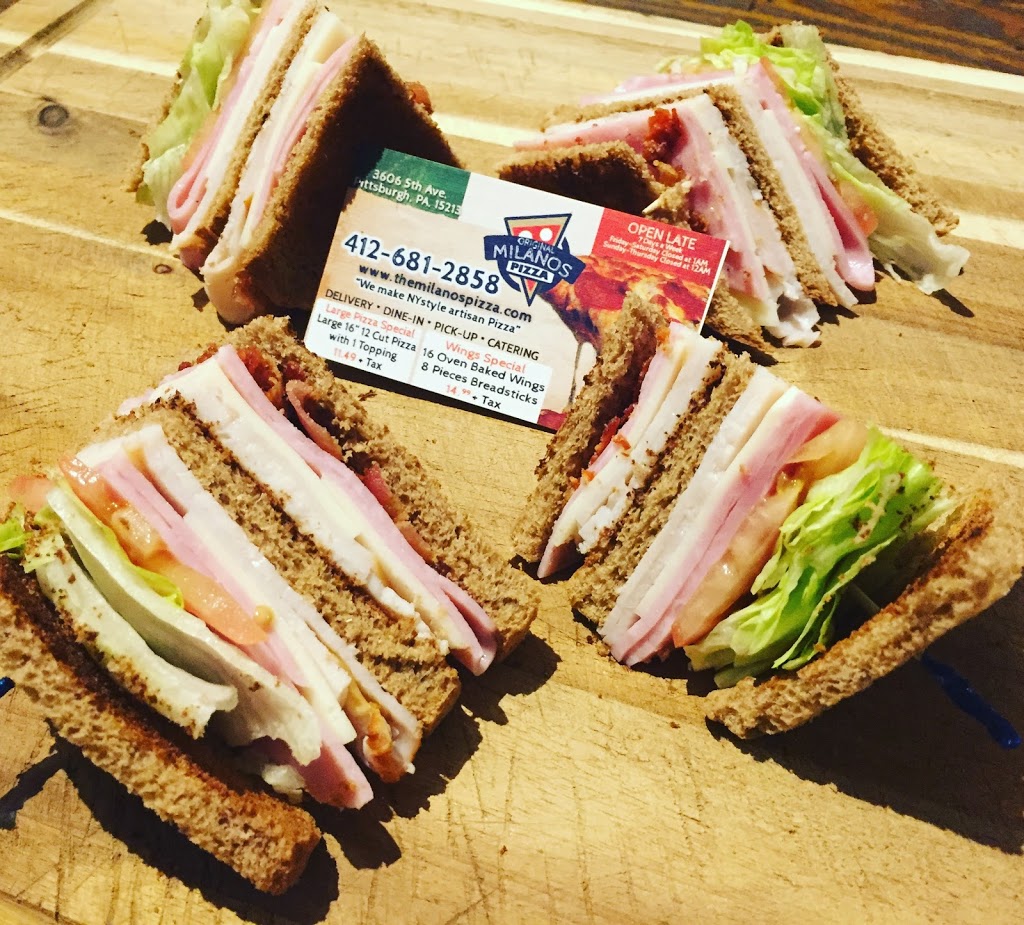 Oakland Milanos Pizza | restaurant | 3606 Fifth Ave, Pittsburgh, PA 15213, USA | 4126812858 OR +1 412-681-2858
