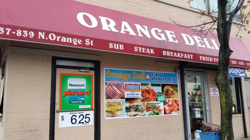 Orange Deli | restaurant | 837 N Orange St, Wilmington, DE 19801, USA | 3026561188 OR +1 302-656-1188