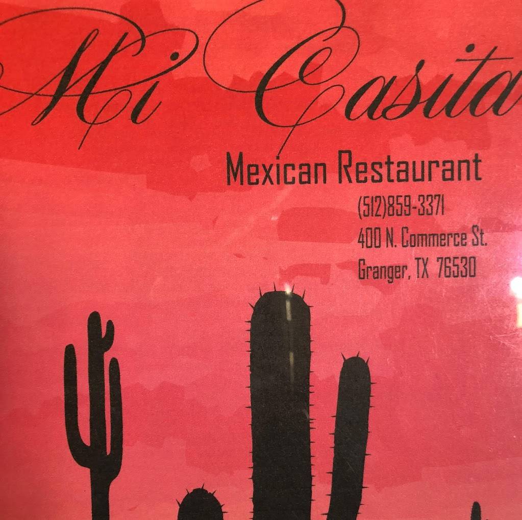 Mi Casita Mexican Restaurant | restaurant | 400 N Commerce St, Granger, TX 76530, USA | 5128593371 OR +1 512-859-3371