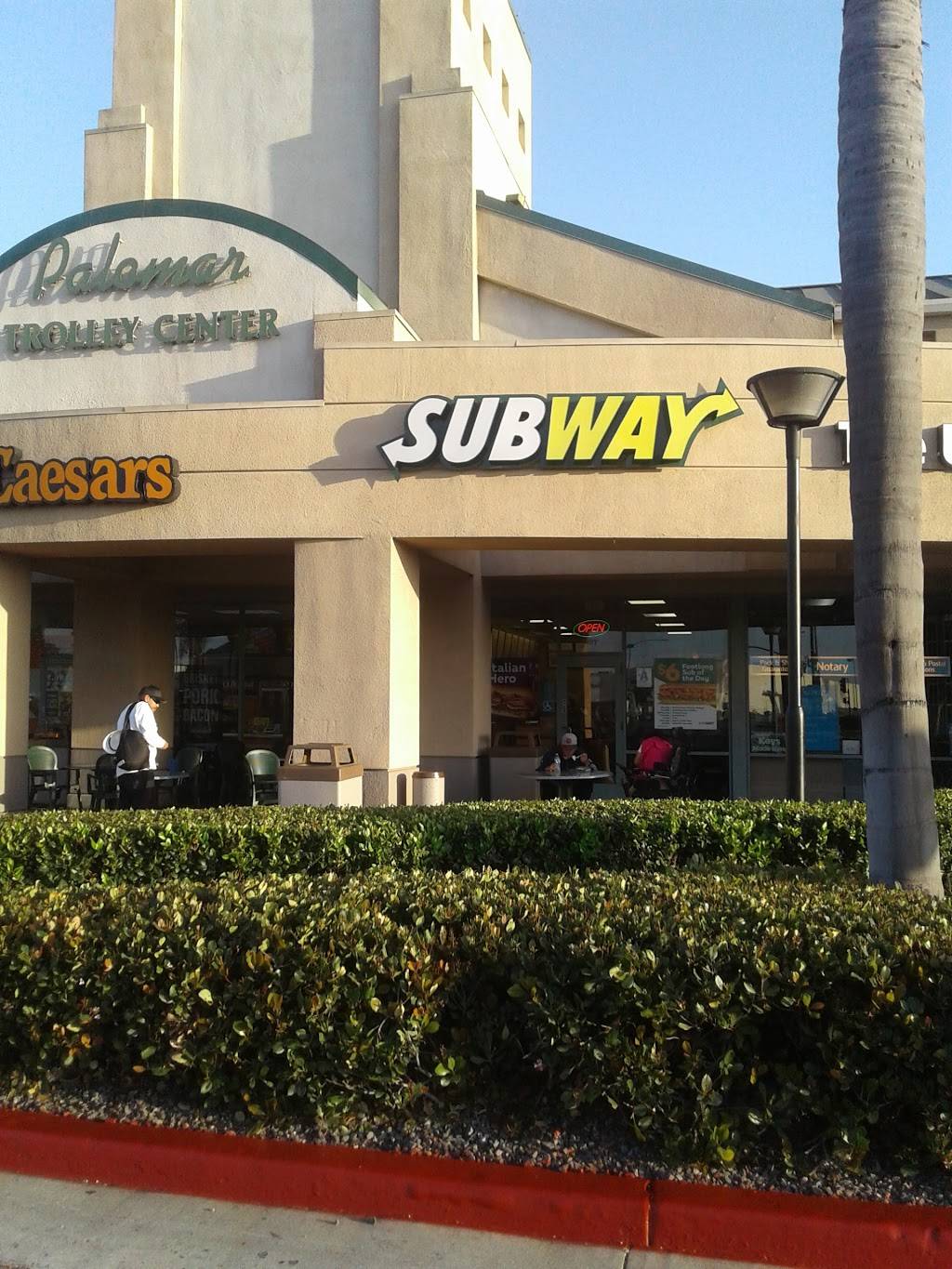 Subway Restaurants | restaurant | 642 Palomar Street, Suite 407, Palomar Trolley Center, Chula Vista, CA 91911, USA | 6194766627 OR +1 619-476-6627