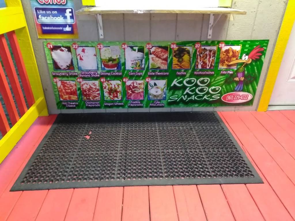 Koo Koo Snacks | meal takeaway | 401 S Rachal, Sinton, TX 78387, USA | 9565891010 OR +1 956-589-1010