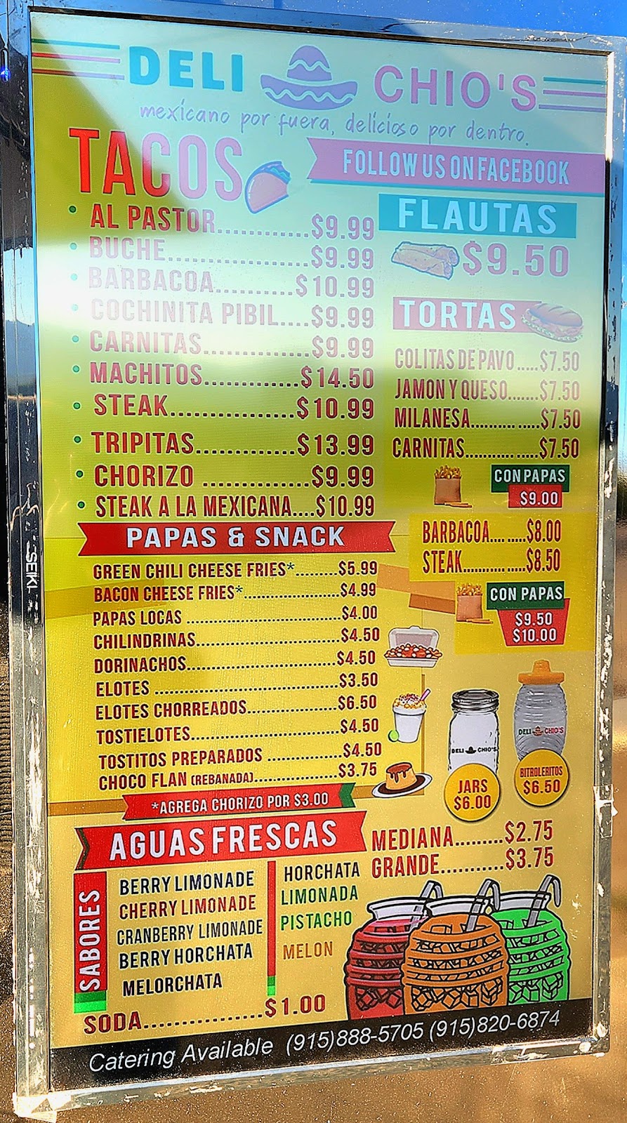 Delichios | restaurant | 112 E Lisa Dr, Chaparral, NM 88081, USA | 9158885705 OR +1 915-888-5705