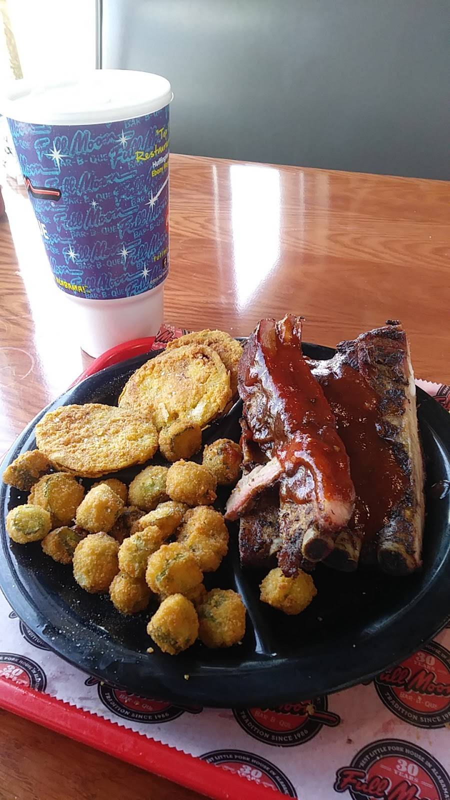 Full Moon Bar-B-Que | restaurant | 470 Colonial Promenade Pkwy, Alabaster, AL 35007, USA | 2056204442 OR +1 205-620-4442