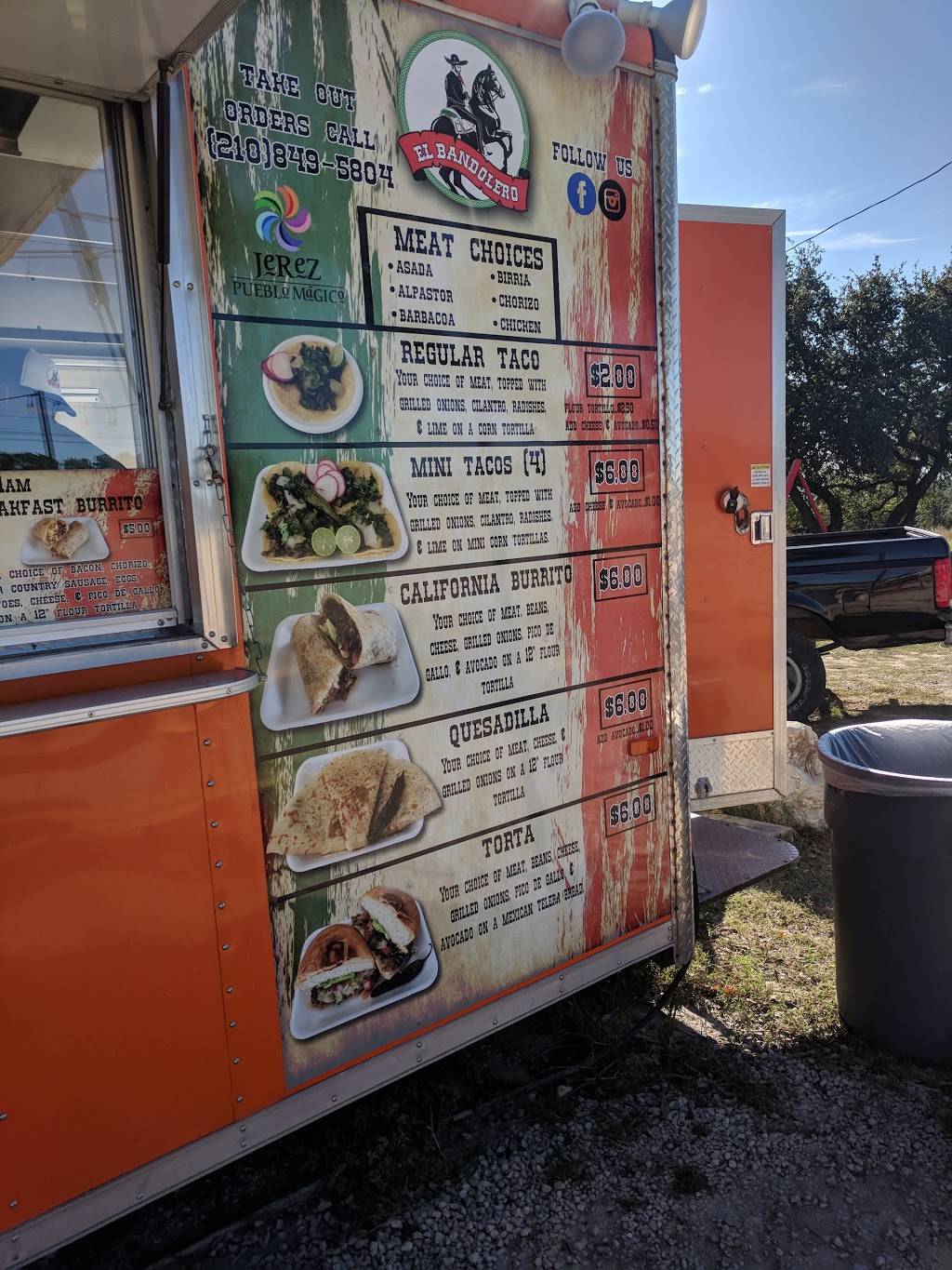 El Bandolero Tacos #2 | restaurant | 25390 US-281, San Antonio, TX 78258, USA | 2108495804 OR +1 210-849-5804