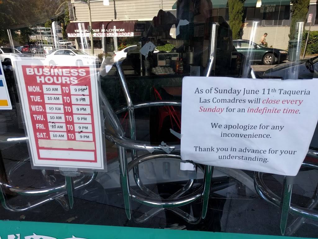 Taqueria Las Comadres | restaurant | 2081 Mountain Blvd, Oakland, CA 94611, USA | 5103399002 OR +1 510-339-9002