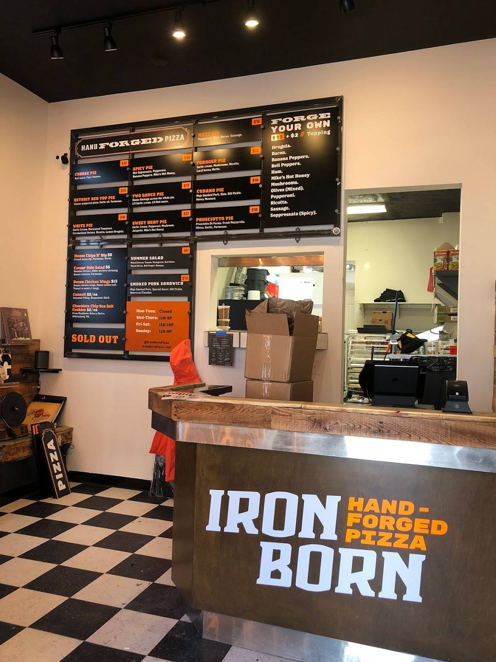 Iron Born Pizza | meal takeaway | 413 Grant Ave, Pittsburgh, PA 15209, USA | 4128227300 OR +1 412-822-7300