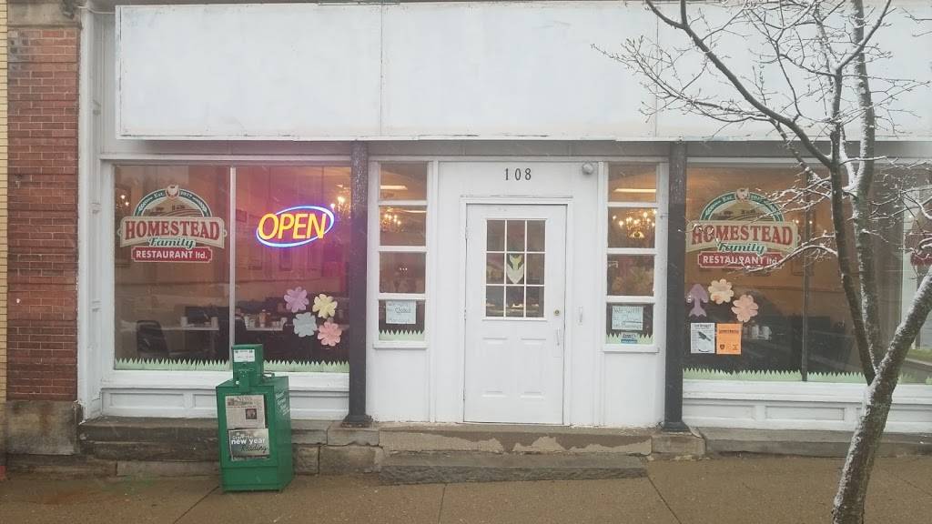 Homestead Family Restaurant | restaurant | 108 N Main St, Fredericktown, OH 43019, USA | 7408484228 OR +1 740-848-4228