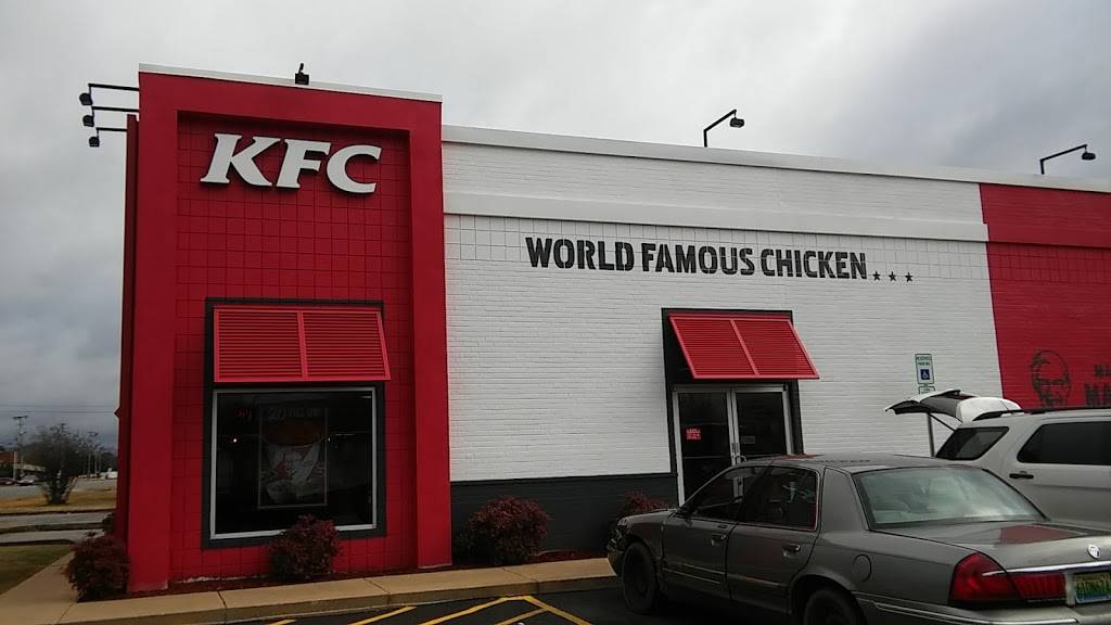 KFC | restaurant | 1204 Talladega Highway, Sylacauga, AL 35150, USA | 2562499076 OR +1 256-249-9076