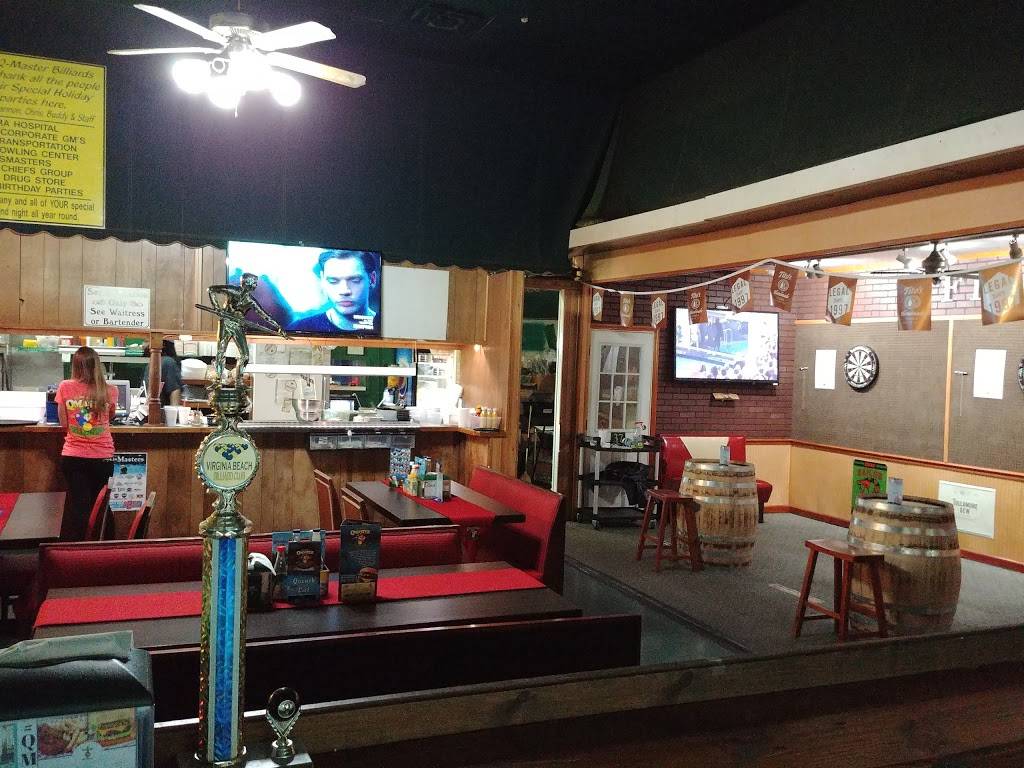 Q-Master Billiards | restaurant | 5612 Princess Anne Rd, Virginia Beach, VA 23462, USA | 7574998900 OR +1 757-499-8900