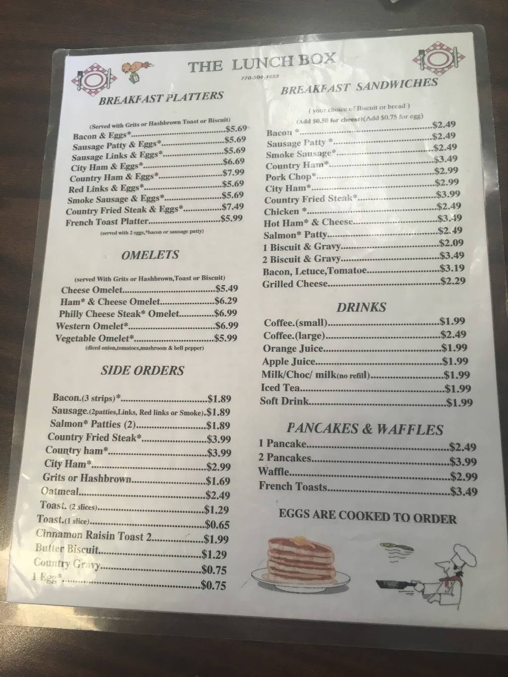 Lunch Box | restaurant | 180 Macon Ave, Jackson, GA 30233, USA | 7705041655 OR +1 770-504-1655