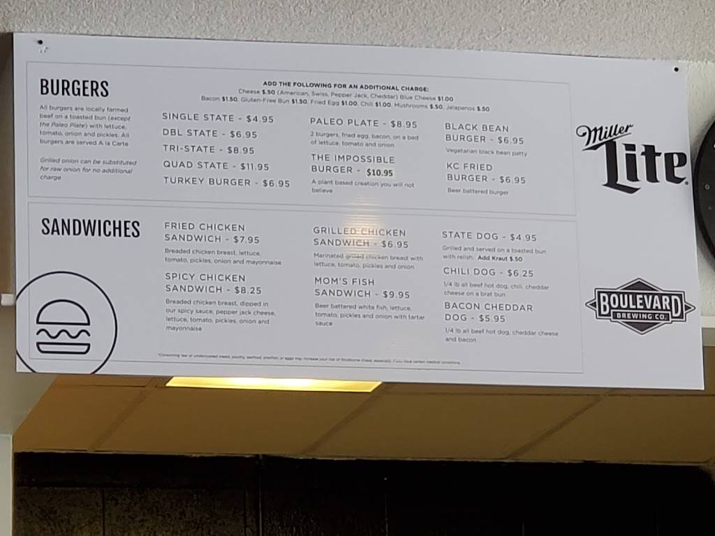 Burger State | restaurant | 8920 Wornall Rd, Kansas City, MO 64114, USA | 8162148551 OR +1 816-214-8551