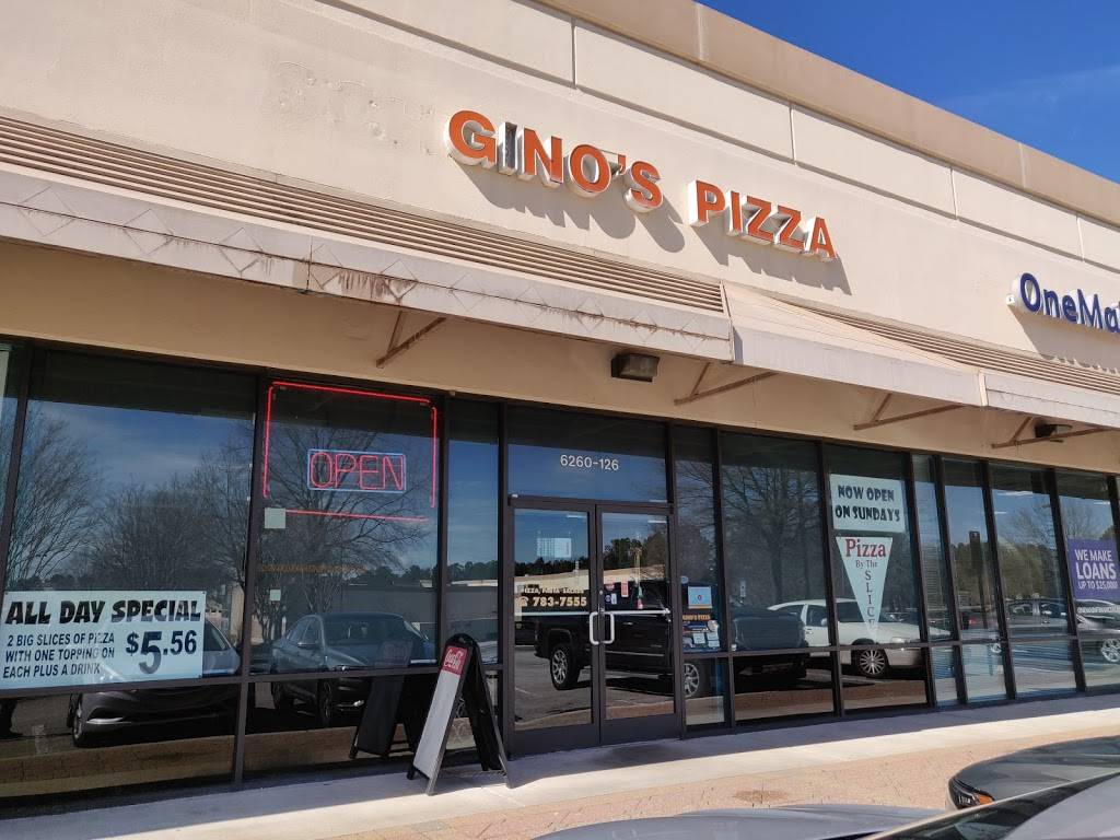 Ginos Pizza | restaurant | 6260 Glenwood Ave, Raleigh, NC 27612, USA | 9197837555 OR +1 919-783-7555