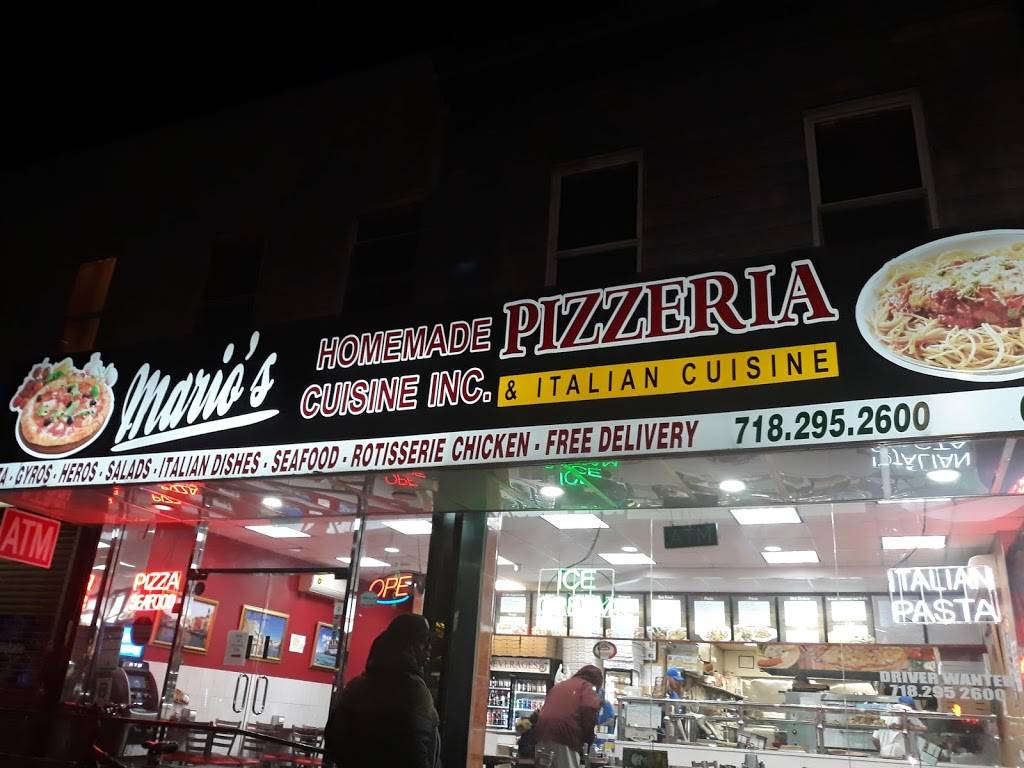 Marios Pizza And Homemade Cuisine | restaurant | 699 E 187th St, The Bronx, NY 10458, USA | 7182952600 OR +1 718-295-2600