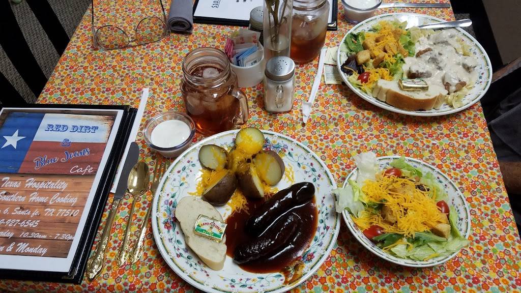 RED DIRT AND BLUE JEANS | restaurant | 13021 Hwy 6, Santa Fe, TX 77510, USA | 4099276545 OR +1 409-927-6545