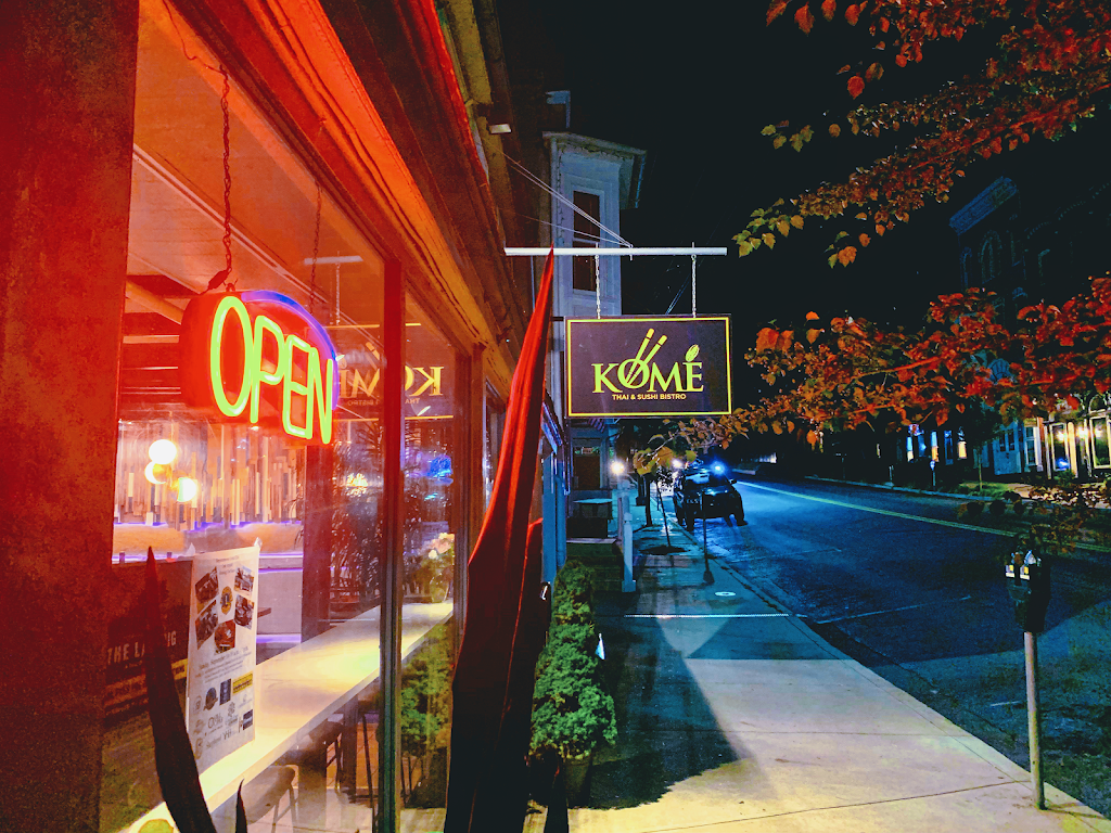 Kome Thai & Sushi Bistro | restaurant | 120 W German St, Shepherdstown, WV 25443, USA | 3048768798 OR +1 304-876-8798