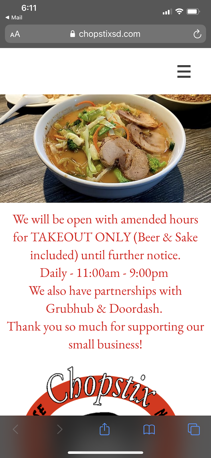 Chopstix | restaurant | 4633 Convoy St #101, San Diego, CA 92111, USA | 8585699171 OR +1 858-569-9171