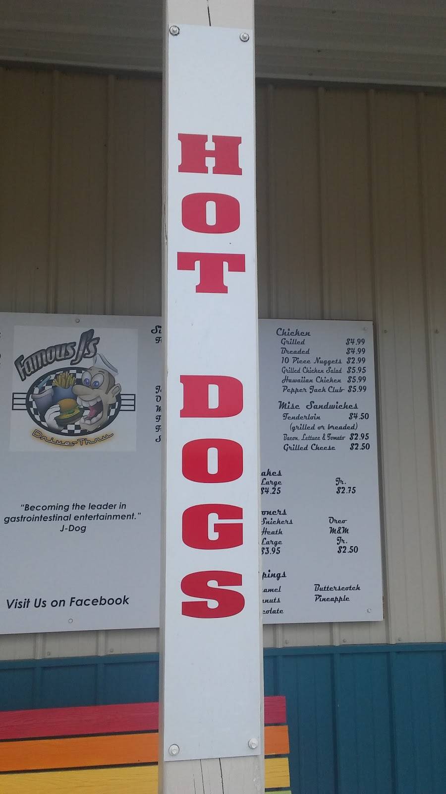 Famous Js | restaurant | 1458, 623 N Market St, Mt Carmel, IL 62863, USA | 6184502179 OR +1 618-450-2179