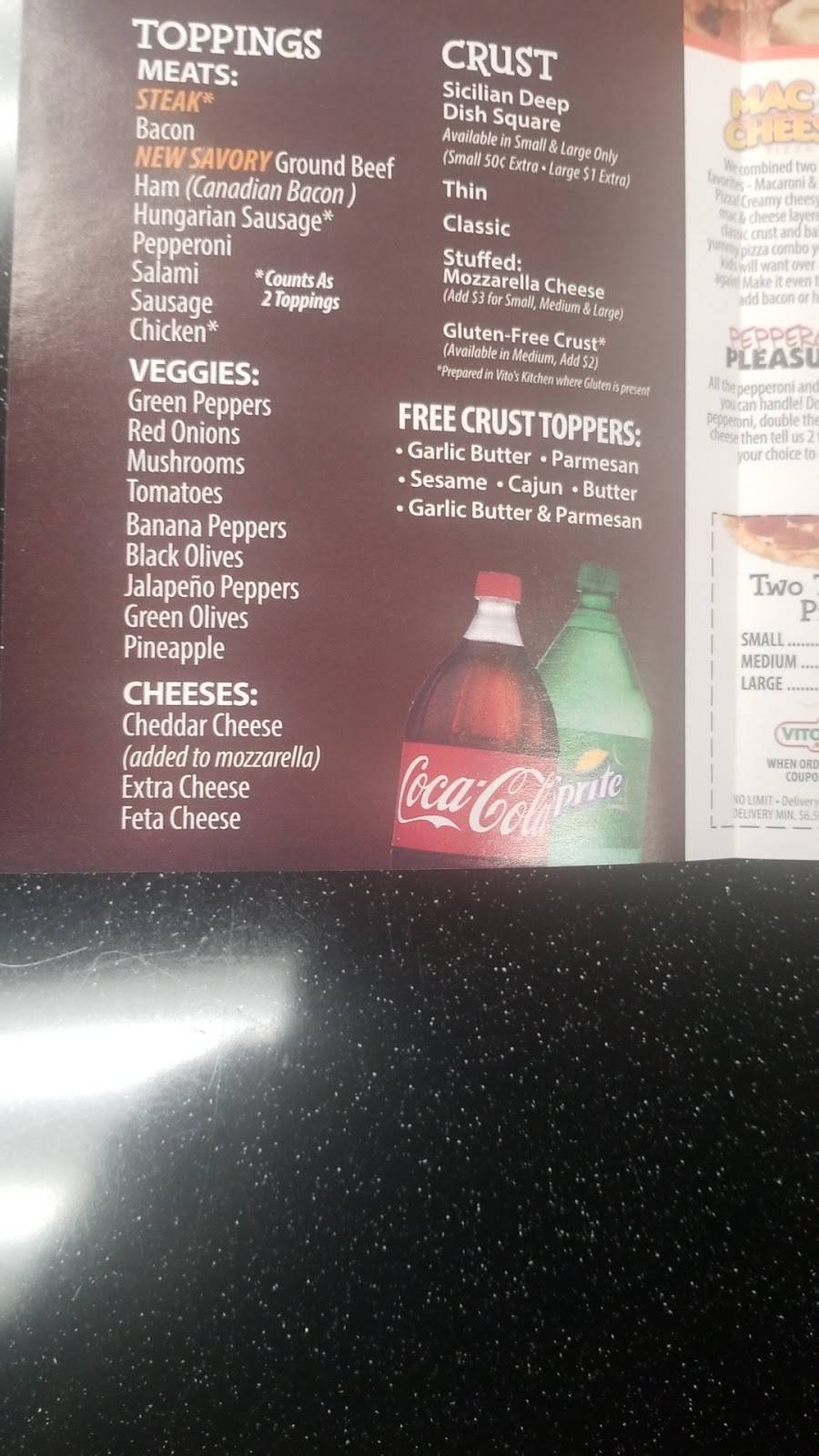 Vitos Pizza and Subs | restaurant | 4035 Navarre Ave, Oregon, OH 43616, USA | 4196978486 OR +1 419-697-8486