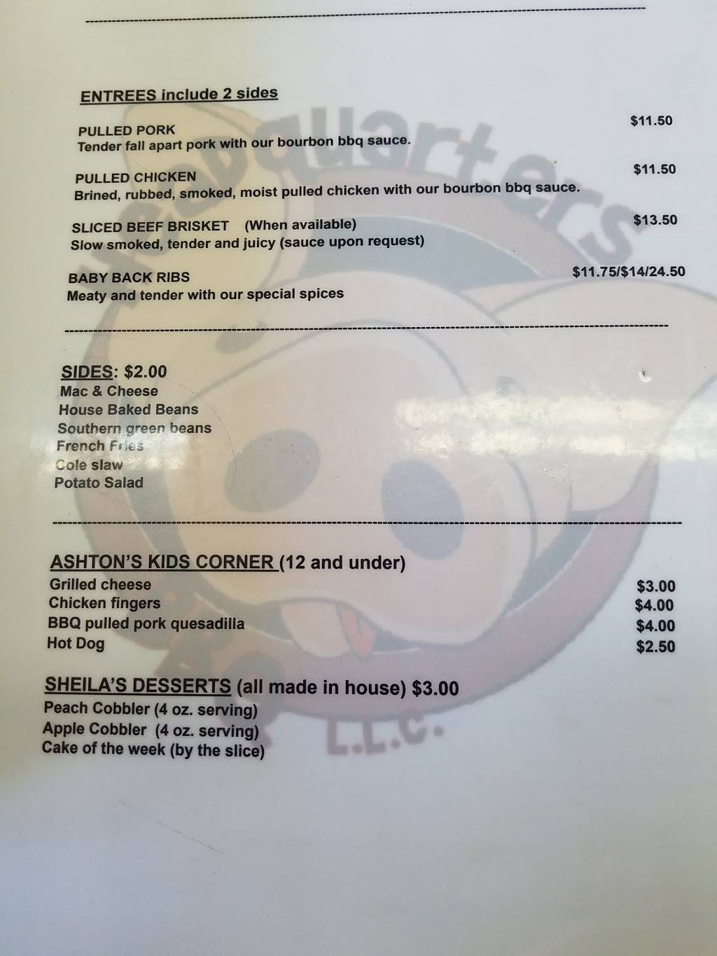 Headquarters BBQ | restaurant | 2700 W State Hwy 22, Crestwood, KY 40014, USA | 5026181765 OR +1 502-618-1765