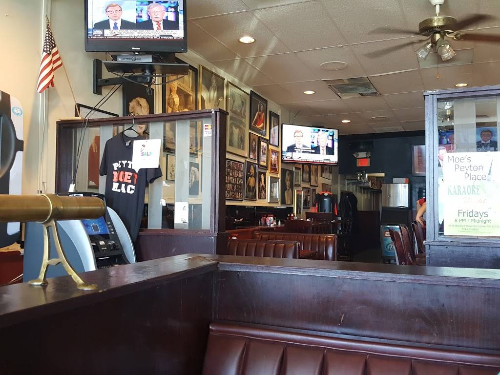 Moes Peyton Place | restaurant | 6516 Backlick Rd, Springfield, VA 22150, USA | 7034516620 OR +1 703-451-6620