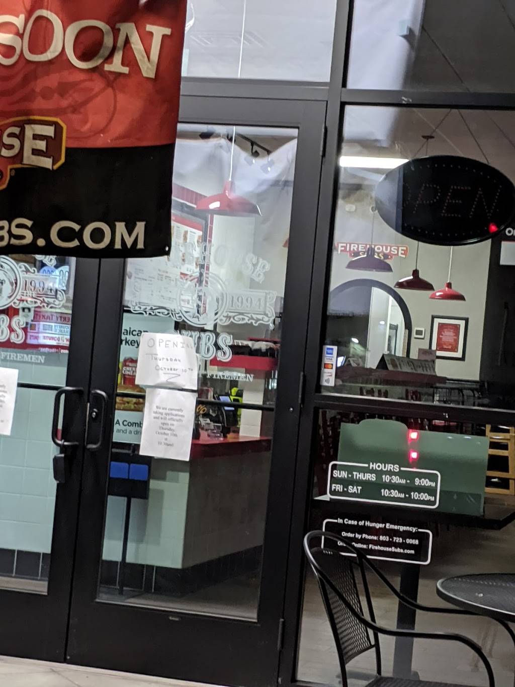 Firehouse Subs | restaurant | 1214 Wilson Rd, Newberry, SC 29108, USA | 8037230068 OR +1 803-723-0068