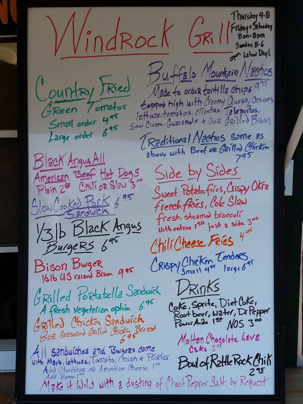 Windrock Grill | restaurant | 800-804 Windrock Rd, Oliver Springs, TN 37840, USA | 8652306552 OR +1 865-230-6552