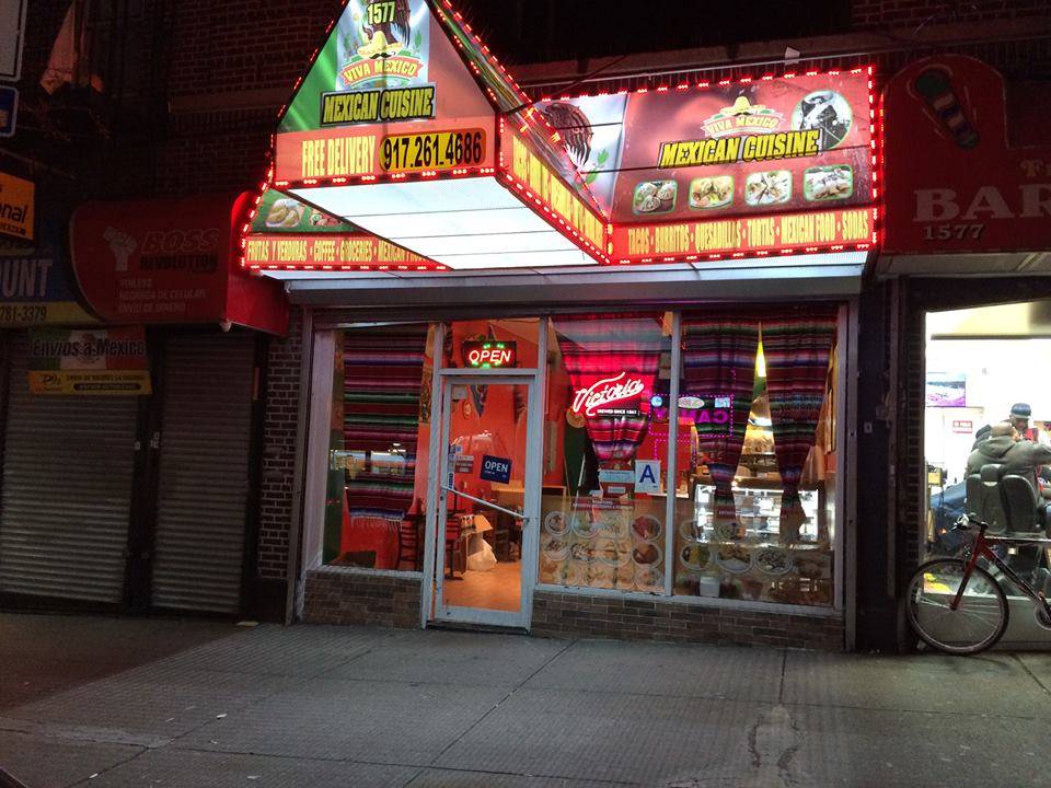 Viva Mexico | restaurant | 1577 St Nicholas Ave, New York, NY 10040, USA | 9178933765 OR +1 917-893-3765
