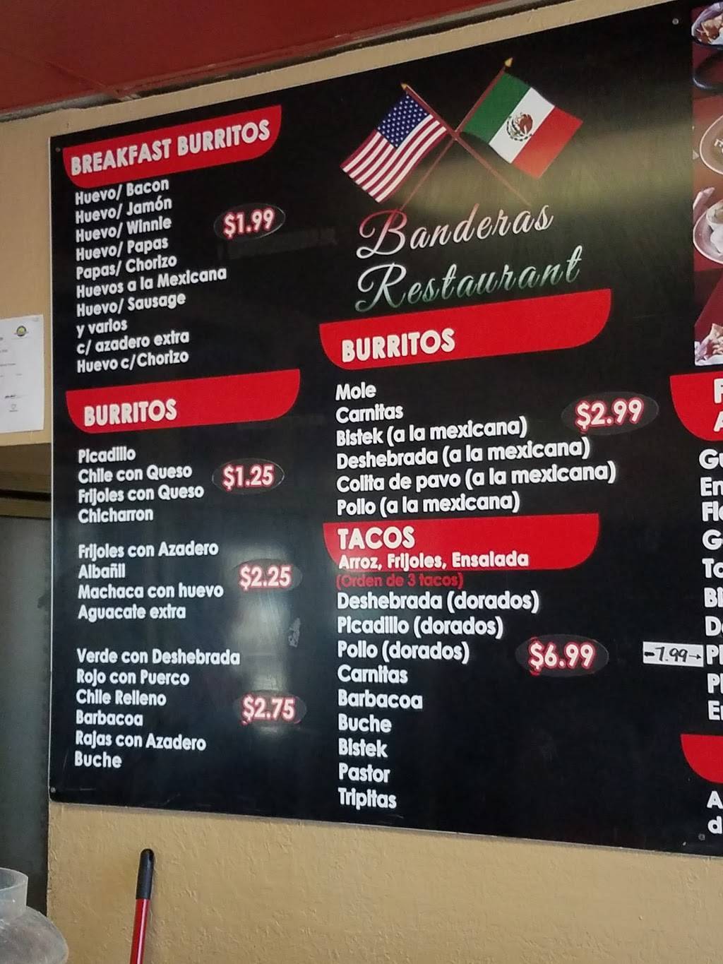 Banderas Restaurant | restaurant | 13201 Alameda Ave, Clint, TX 79836, USA | 9158510188 OR +1 915-851-0188