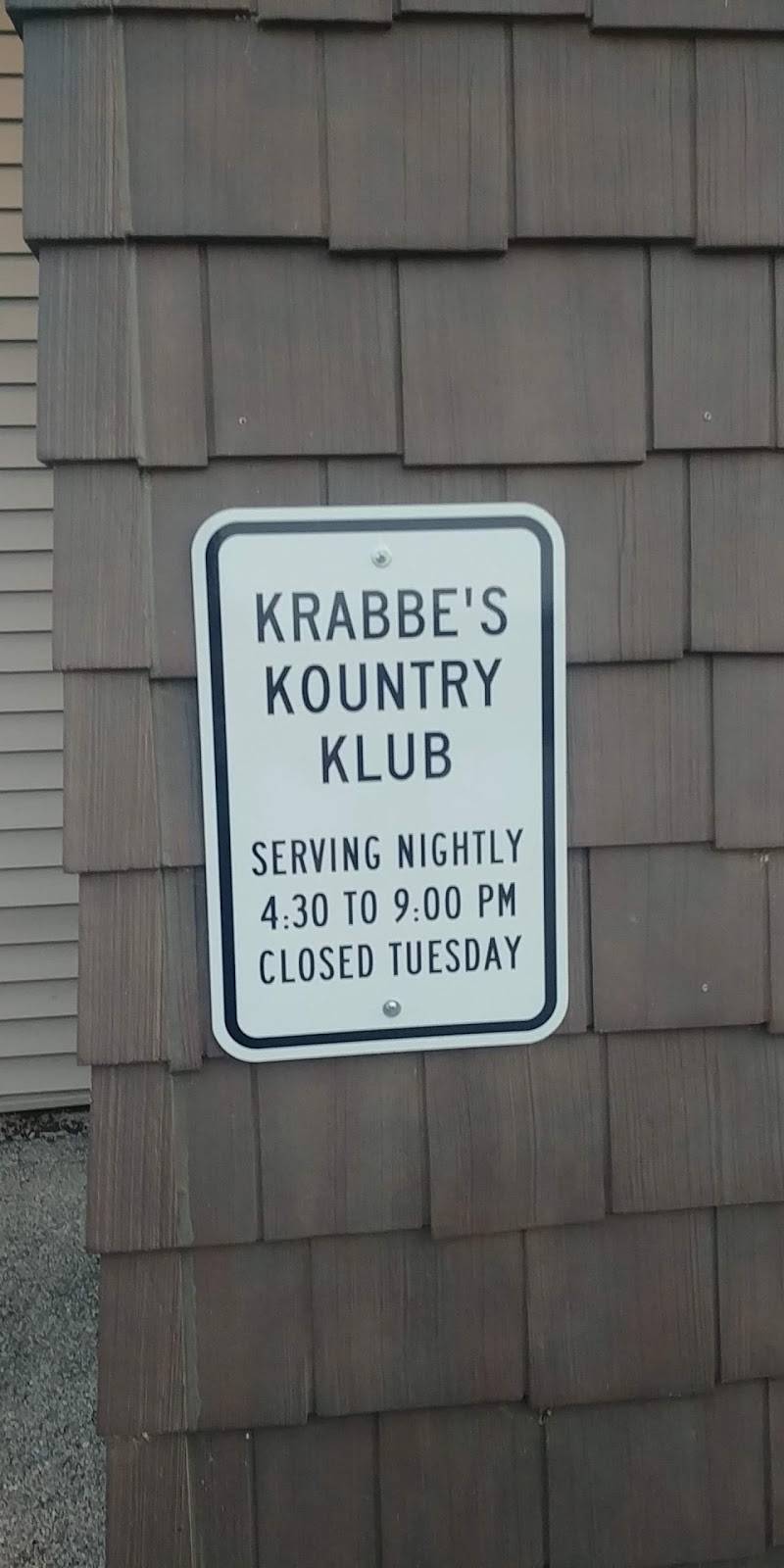 Krabbes Kountry Klub | restaurant | W2890 County Rd Ee, Seymour, WI 54165, USA | 9208332600 OR +1 920-833-2600