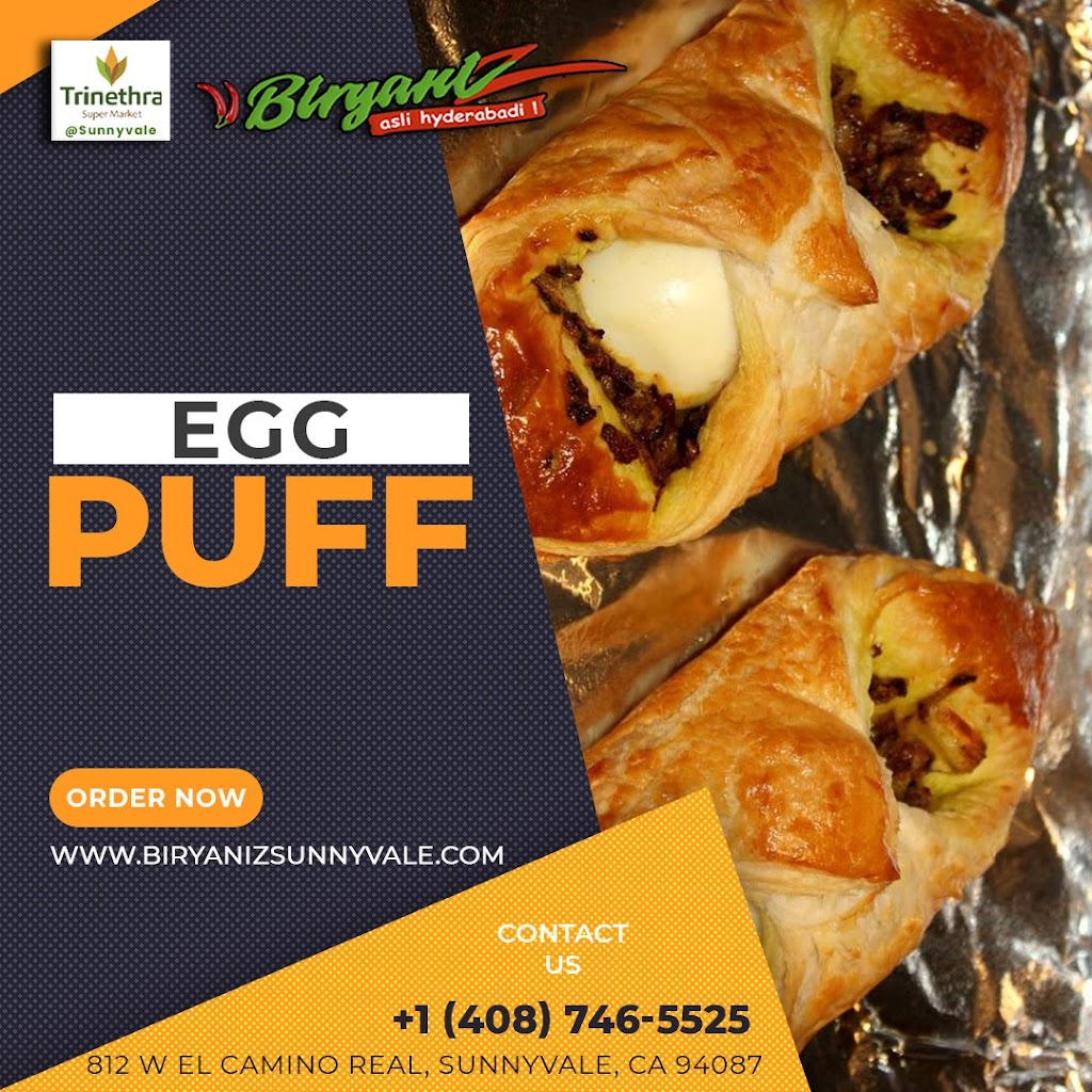 Biryaniz Sunnyvale (Trinetra food court) | restaurant | 812 W El Camino Real, Sunnyvale, CA 94087, USA | 4087465525 OR +1 408-746-5525