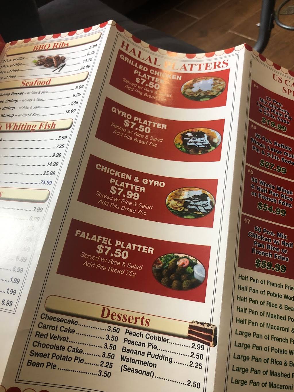 U.S Chicken Pizza and Spanish Food | restaurant | 671 Georges Rd, North Brunswick Township, NJ 08902, USA | 7325430100 OR +1 732-543-0100