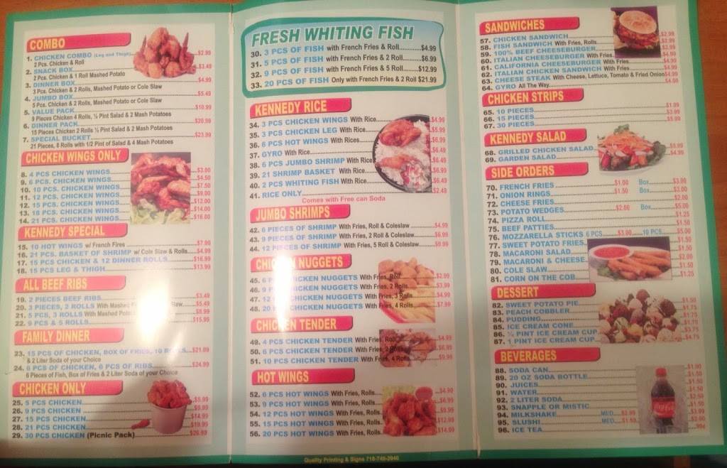 Kennedy Fried Chicken | restaurant | 1560 Watson Ave, Bronx, NY 10472, USA | 3478921929 OR +1 347-892-1929