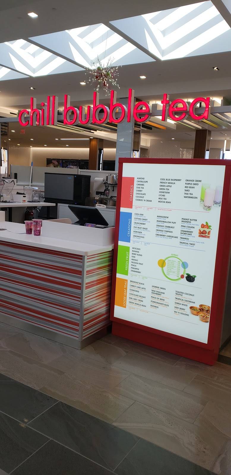Chill Bubble Tea | cafe | KI-01, Woodfield Mall, Schaumburg, IL 60173, USA | 8472529226 OR +1 847-252-9226