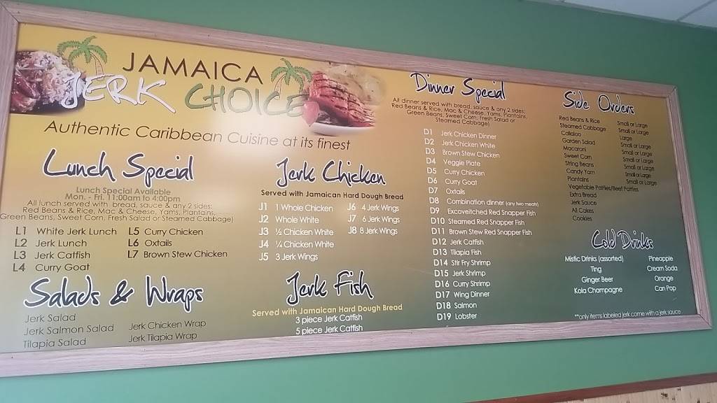 Jamaica Jerk Choice | restaurant | 1825 Sibley Blvd, Calumet City, IL 60409, USA | 7088329244 OR +1 708-832-9244