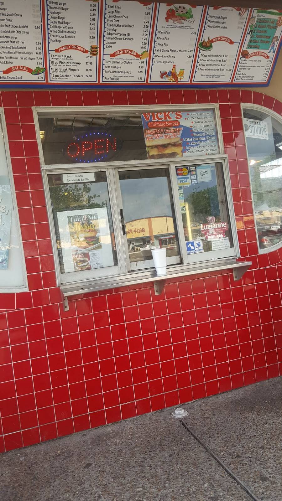 Vicks Famous Hamburgers | restaurant | 4989 Ayers St, Corpus Christi, TX 78415, USA | 3618519099 OR +1 361-851-9099